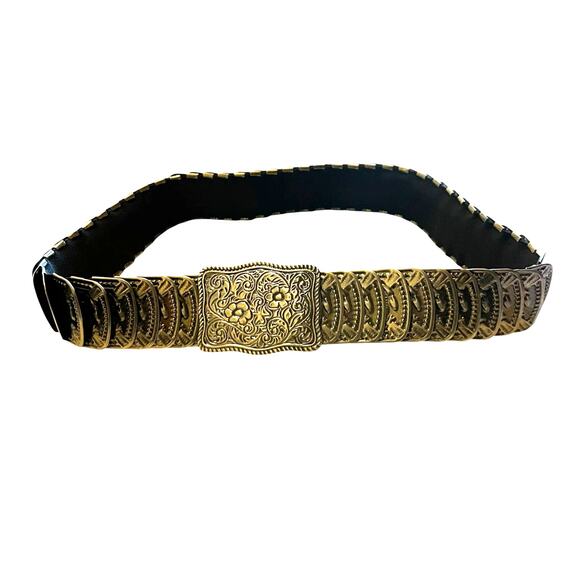 Vintage Hobo Western Overlay Metal Embossed Belt One Size main image 7